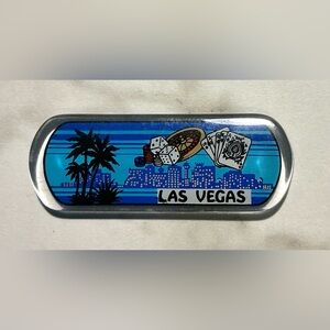 Las Vegas Skyline & Gambling Souvenir Magnet